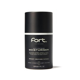 Fort Skincare - Anti-Fatigue Moisturiser for Men - 50ml - Bergamot, Cedar Wood & Patchouli - Firming & Toning - Reduce Fine Lines & Wrinkles - with Natural Ingredients - Ideal for all Skin Types