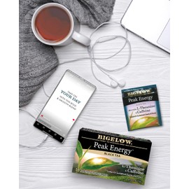 Bigelow Tea Peak Energy plus L-Theanine Black Tea, Caffeinated, 18 Total Tea Bags (Pack of 1)
