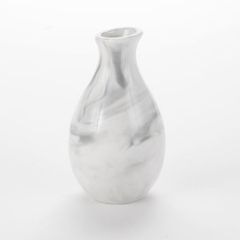 Bud VASE, Ceramic, JUG, White Marble