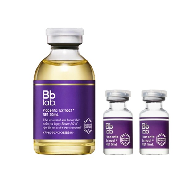 [Bonus Set] BB Laboratories Water Soluble Placenta Extract Solution 1 x 1 + 0.2 fl oz (5 ml) x 2 Bottles