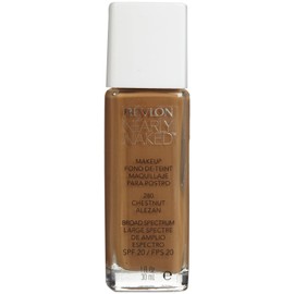 Revlon Nearly Naked Liquid Makeup Broad Spectrum SPF 20, #280 Chestnut, 1 Fluid Ounce