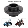 Rear Axle Sprocket Hub 34T 4 Bolts Steel Alloy Brake
