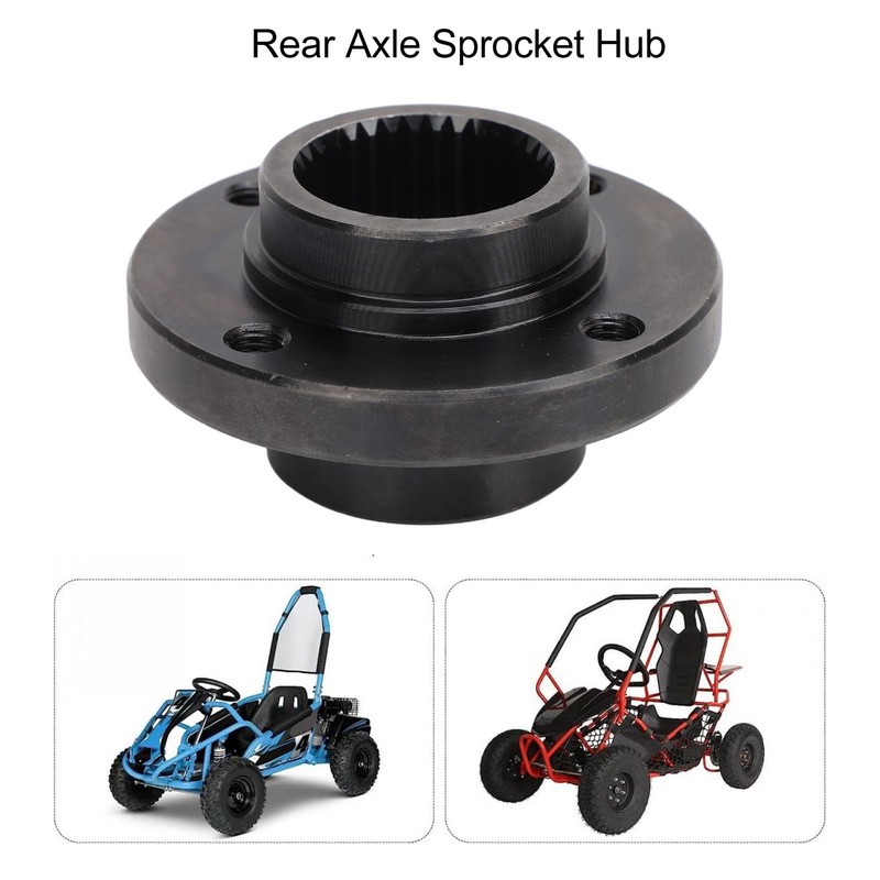 Rear Axle Sprocket Hub 34T 4 Bolts Steel Alloy Brake