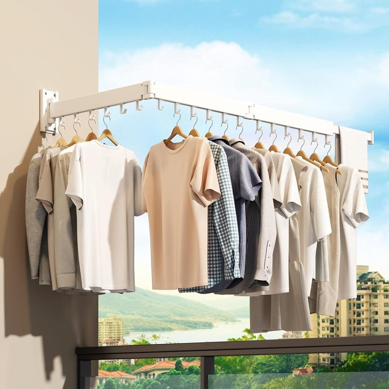 Clothes Drying Rack,Laundry Drying rack,Wall Mounted Clothes Rack,Clothes Hanging Rack,Laundry
