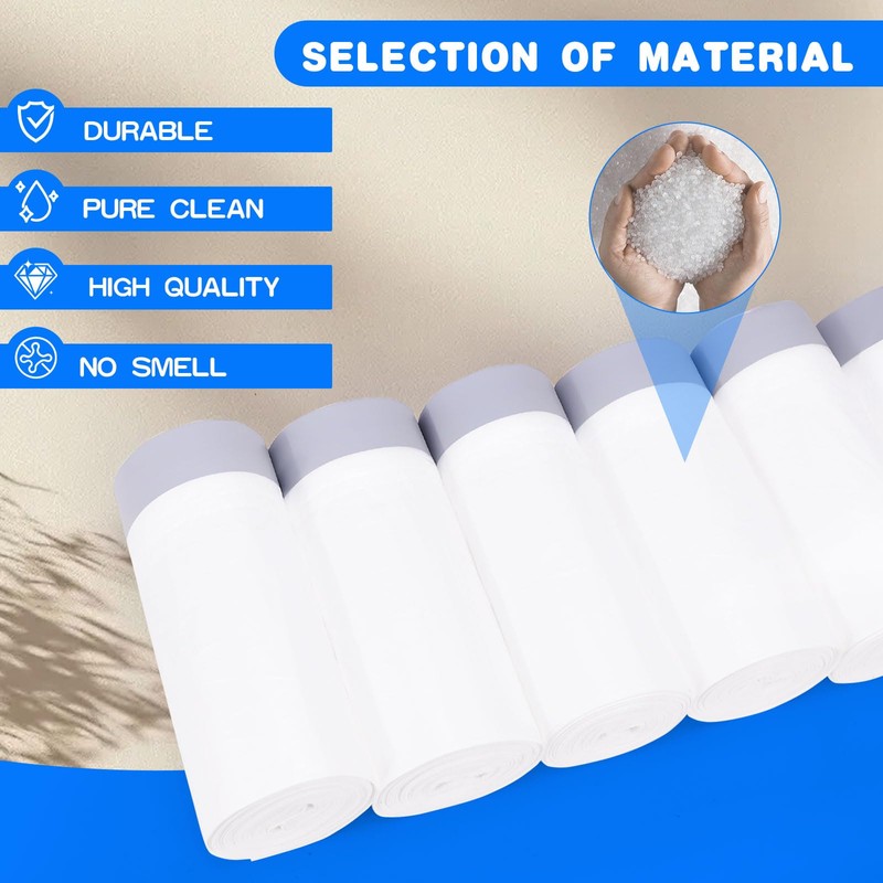 120 Pack Automatic Litter Box Liners, Compatible with SCOOPER YOUNG