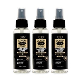 EBIN NEW YORK Wonder Lace Bond Lace Melt Spray - Extreme Firm Hold (Supreme) | Flawless,Natural, and Seamleass finish, No Reside, Long Lasting Formula with Protecting Edges, Perfect for wigs 3pack