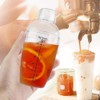 Fdit Anti-leakage Transparent Cocktail Shaker PC Resin Mixer with Scale
