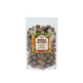 Whole Nutmeg By Unpretentious Baker, 10 oz, Gluten Free, Resealable Bag, Ideal for Holiday Dishes & Baked Goods
