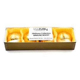 Spa Pure Immune Boost Aromatherapy Shower Steamers Bombs - Shower Bombs with Essential Oils – Unisex Bath Melts - Self Care and Relaxation Shower Steamer - Enjoy Spa at Home - (4 Count)