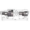 3/8" NPT High Pressure Hydraulic Quick Coupler Set with Poppet-