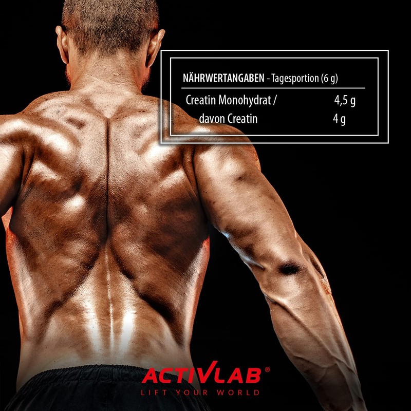 Activlab Creatine Monohydrate - 500g Jar | Optimum Nutrition Pre-Workout