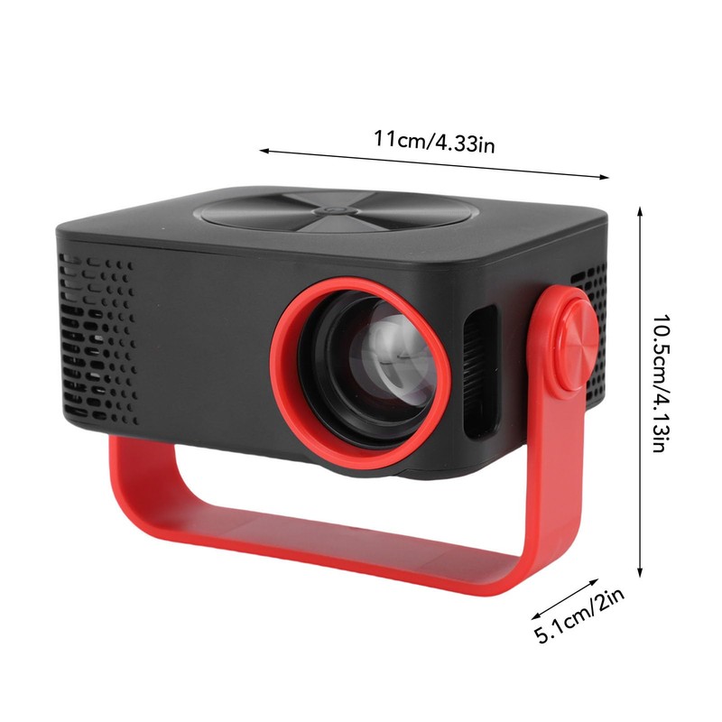 Dpofirs Mini Projector with WiFi, Keystone Correction Outdoor LED Movie
