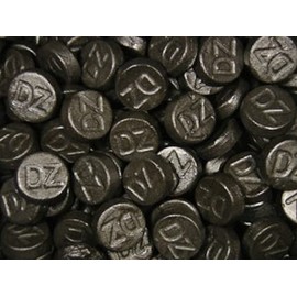 1Kilo ea 2.2Lbs K&H Dubbel Zout Rond Drop (Kraepelien & Holm Licorice DZ Double Salt Round Licorice / Liquorice)