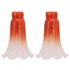 Lily Lampshade Only 2 Pack Orange Tulip Flower Glass Lamp
