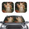 KiuLoam Squirrel Funny Animal Meets Car Windshield Sun Shade, 2-Piece