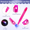 EODVICS 12 Pack Invisible Ink Pens with UV Light &