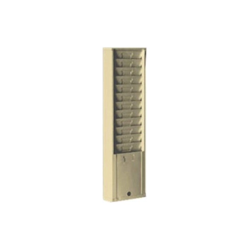Metal Wall Mounted Time Card Holder Rack, Model 167H, 12