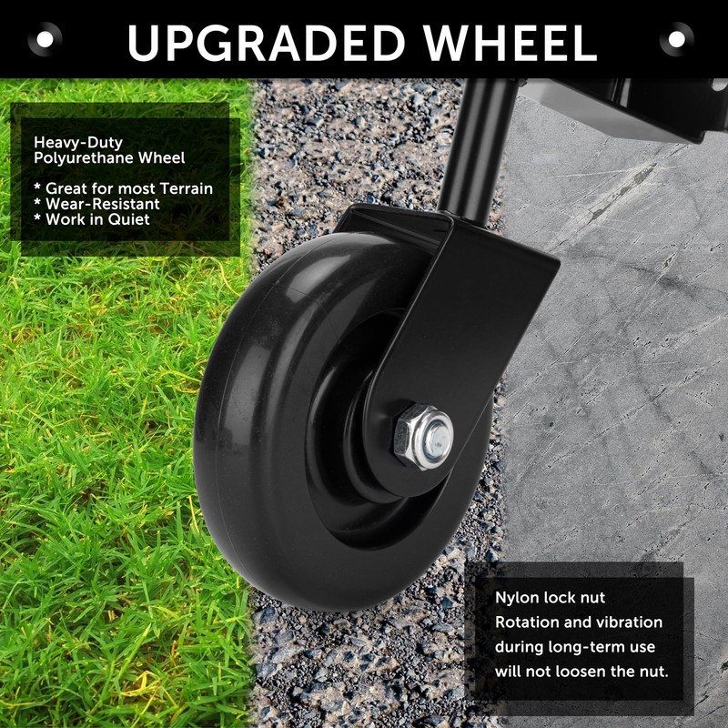 YONSIN 4.3" Heavy Duty Caster Wheel with Spring Loaded for
