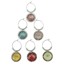 Cheers Metal Wine Charm Set 19 713