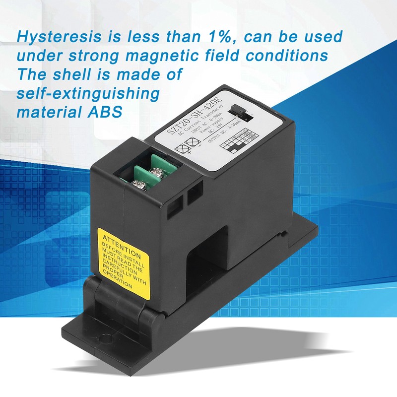 AC Current Converter Transmitter Transducer Industrial Supplies 0‑200A SZT20‑SH‑420E