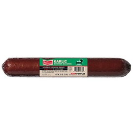 Klement's Garlic Summer Sausage, Hardwood Smoked 32 Oz (2 Pounds) - 1 Unit Per Order