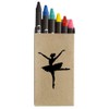 Azeeda 'Ballerina Silhouette' Coloured Crayon Set (CY00033838)