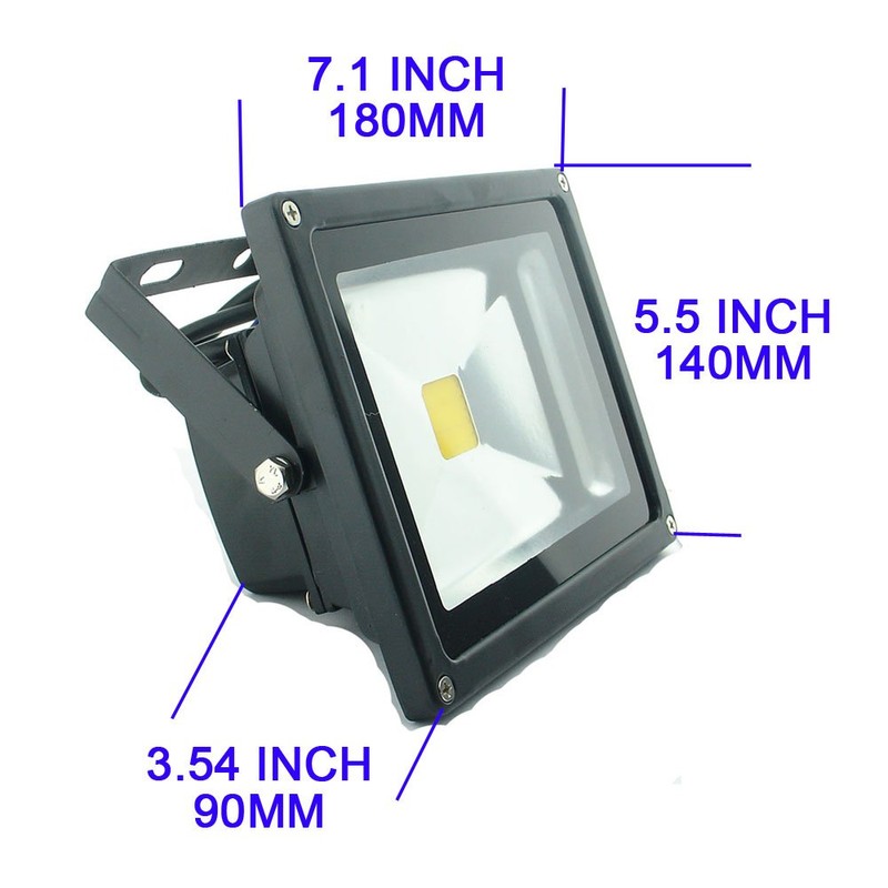 QUANS 20W 12V 24V AC DC Ultra Bright White LED