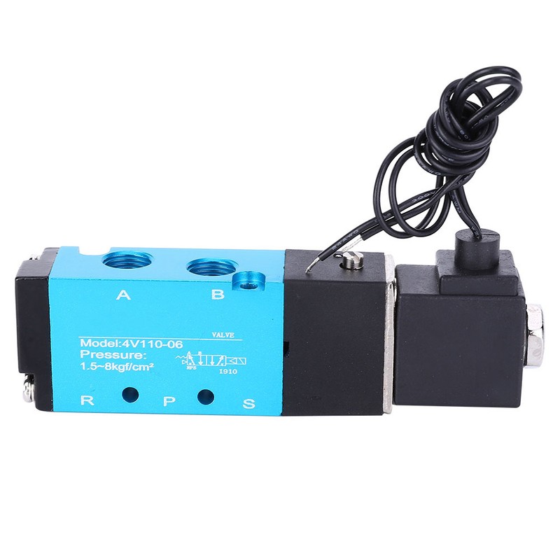 Solenoid Valve 2-Position 5-Way Aluminum Alloy High Sensitivity with Copper