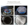 Bcuuozeeing Induction Adapter Plate, Induction Adapter Plate with Foldable Handle,