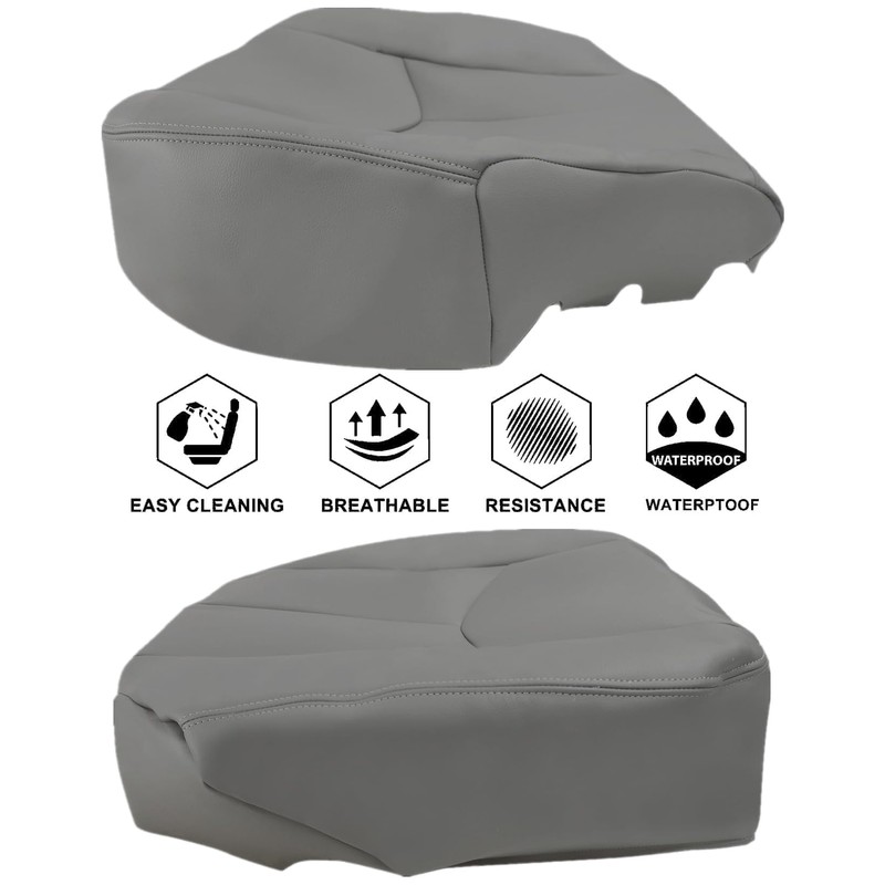 NLQR Front Driver Bottom Replacement Seat Cover Pewter Gray 922