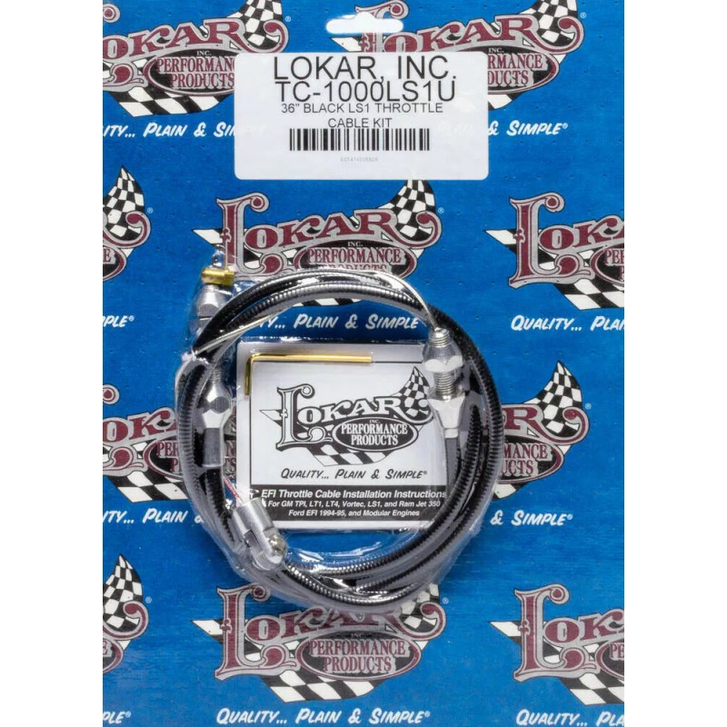 Lokar Holley Hi-Ram Throttle Cable Bracket with 36" Lokar Throttle