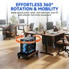 Adjustable CPU Stand,Ventilated PC Stand for Floor/Carpet/Under Desk, 110LBS Computer
