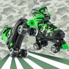Kuxuan Skates Boys and Girls Camo Adjustable Roller Skates with