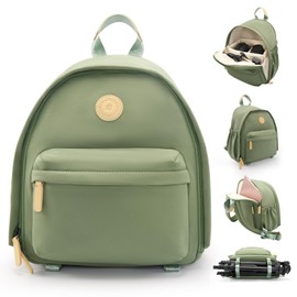 Cwatcun Camera Backpack Bag Small for Women，Stylish DSLR/SLR Camera Bag with Tripod Strap Laptop Compartment and Dividers Lightweight Photograhy Backpack Cute Case for Canon/Nikon/Sony Accessories