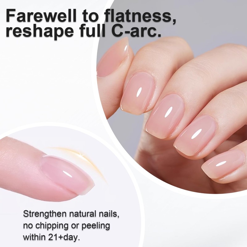 beautilux Rubber Base, 100ml Clear Soak Off Rubber Base Gel