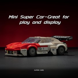VizBrou Porschee MissionR Retro Racing Car Building Model Kit, 360PCS Speed Champion Collectible Super Sports Car, Compatible Model Toys Gift for Adults Kids