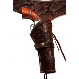 38/357 Caliber Brown Leather Gun Holster Size 46