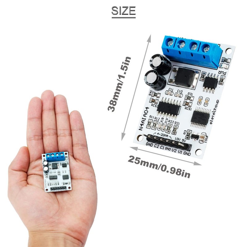 DAOKI DC 12V 4-20mA 0-5V 0-10V Voltage Signal Acquisition RS485