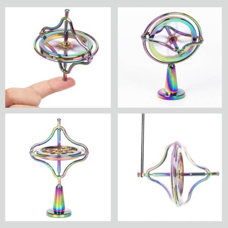 Gyroscope Relieve Stress Toys Fingertip Decompression Toy Durable Portable Metal
