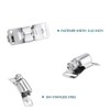 Fowecry Stainless Steel Hose Clamp Strap with Fasteners Worm Clamp