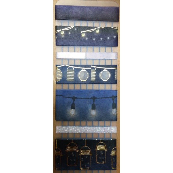 Recollections Washi Tape Lights Lanterns Lightening Bug Jars String Foil