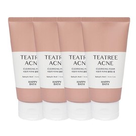 Happibas 해피바스 티트리아크네 클렌징폼 150g x4 Happybath Tea Tree Acne Cleansing Foam 150g x4