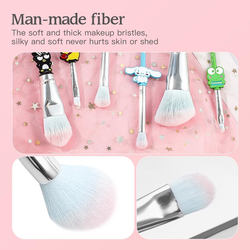 Cute Animal Designed Makeup Brushes Set, Professional Cosmetic Brushes with