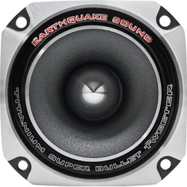 EARTHQUAKE Sound BT44S Car/Pro Audio 3.5-inch Titanium Dome Super Bullet Tweeter, 1" Voice Coil, 150W MAX, Black, Grey, Red