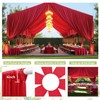 10ftx40ft Red Ceiling Curtain for Wedding Parties – 2 Panels