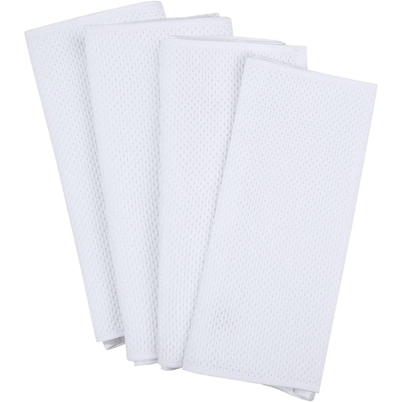Moosfor 100% Cotton Tea Towels, Highly Absorbent Soft Dish Cloths,