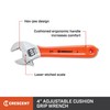 Crescent 4" Adjustable Cushion Grip Wrench - Carded - AC24CVS