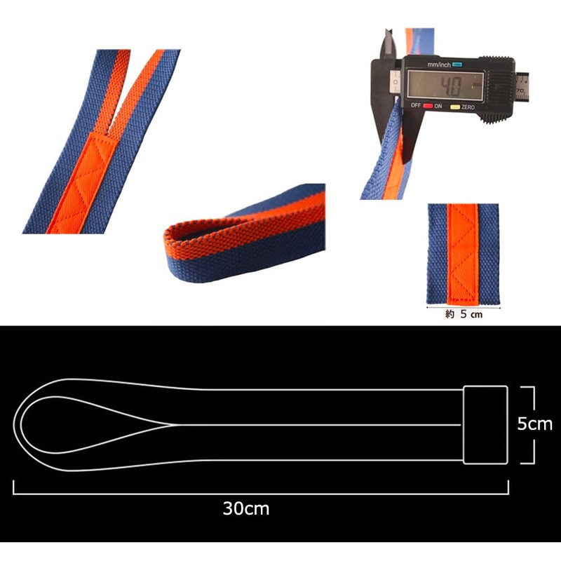 Bombinate 2-Piece Deadlift, Power Grip, Muscle Training, Grip, Wrist Strap,