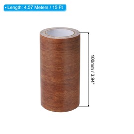 PATIKIL Wood Grain Repair Tape 4" x15ft, Self Adhesive Realistic Textured Repair Tape Patch for Floor Door Table Cabinets Desk,Mahogany