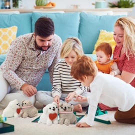 Hylvix Crochet kit for Beginners, Dog Puppy Animals Crochet kit, Learn to Crochet, with Step by Step Video, for Adults Kids, for Gifts, with Tutorials and Yarns, Hook, Accessories (Puppy)